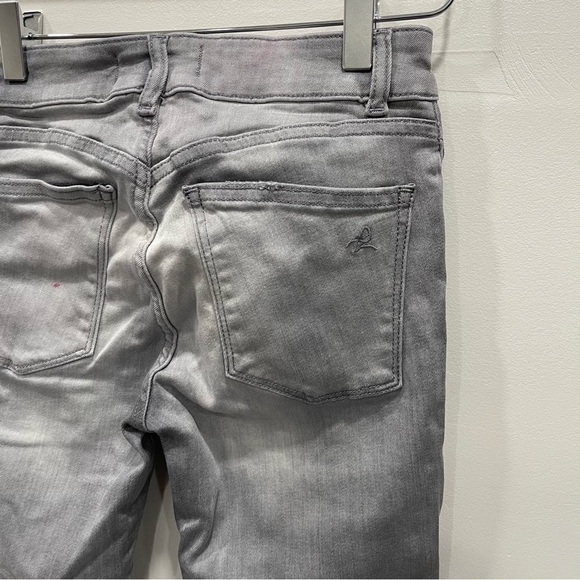 DL1961 Margaux Instasculpt Ankle Skinny Jeans in Willamina Raw Hem Size 24 Grey - Picture 6 of 16